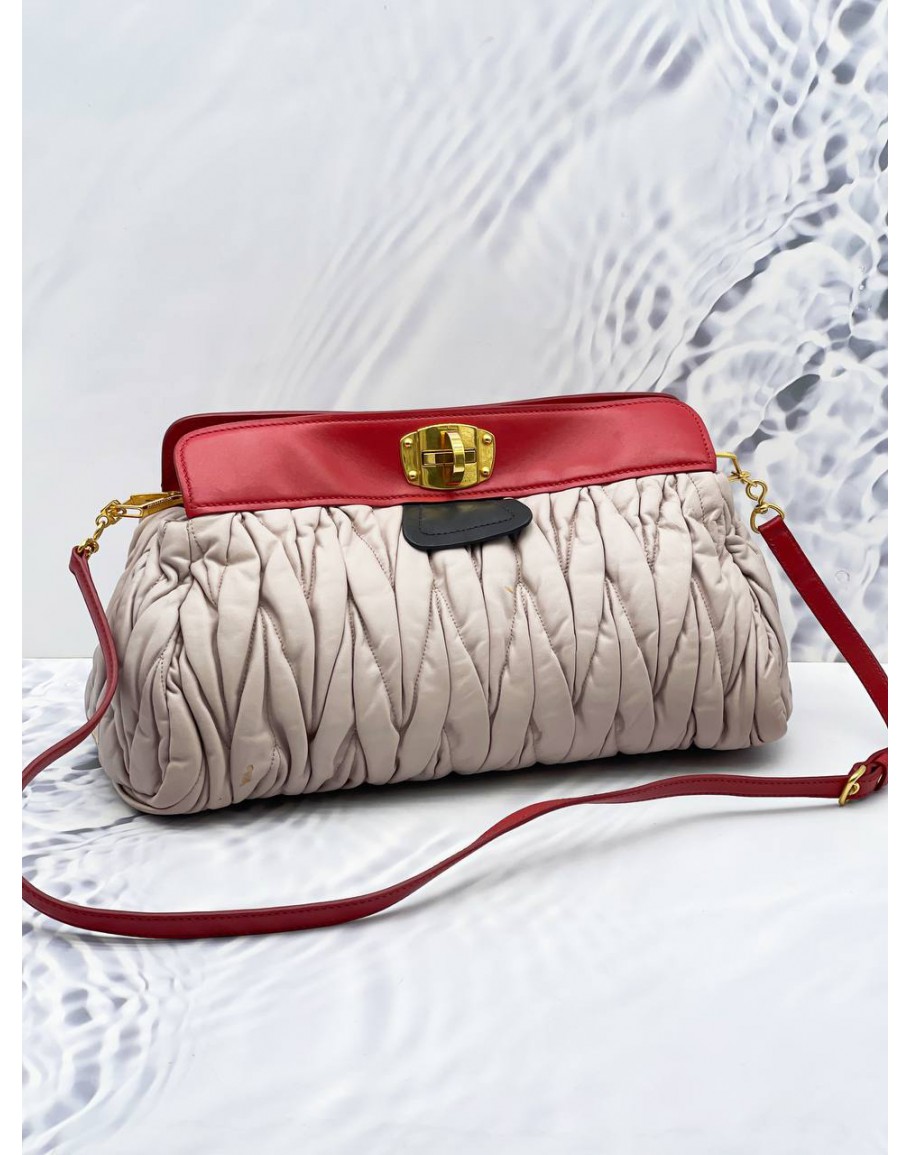 Miu miu cheap matelasse clutch